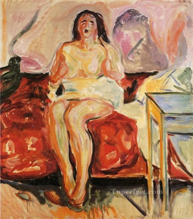 girl yawning 1913 Abstract Nude Oil Paintings